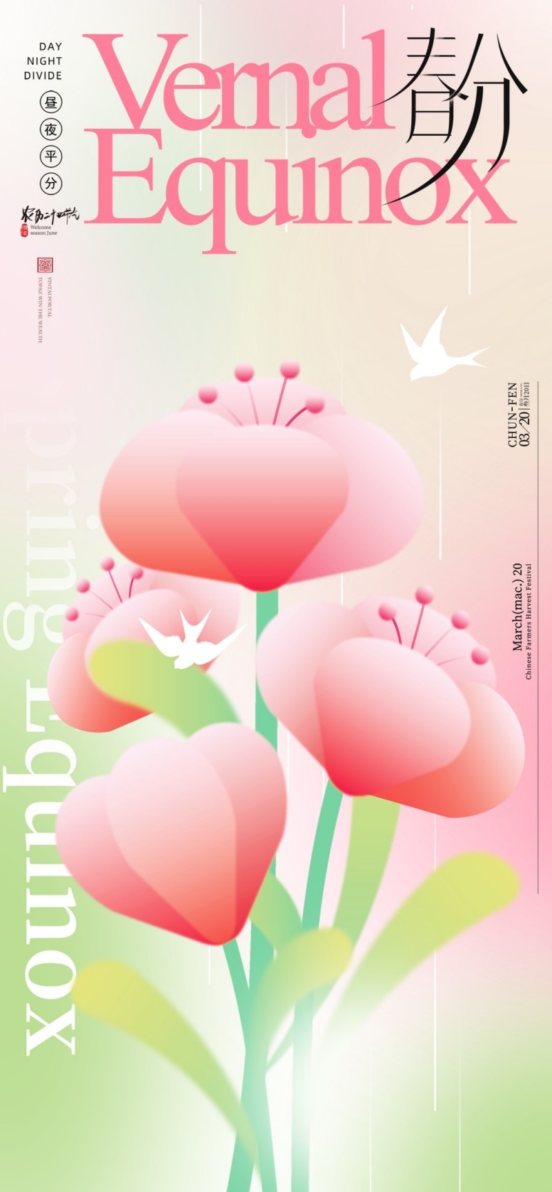 春分节气海报 (8)