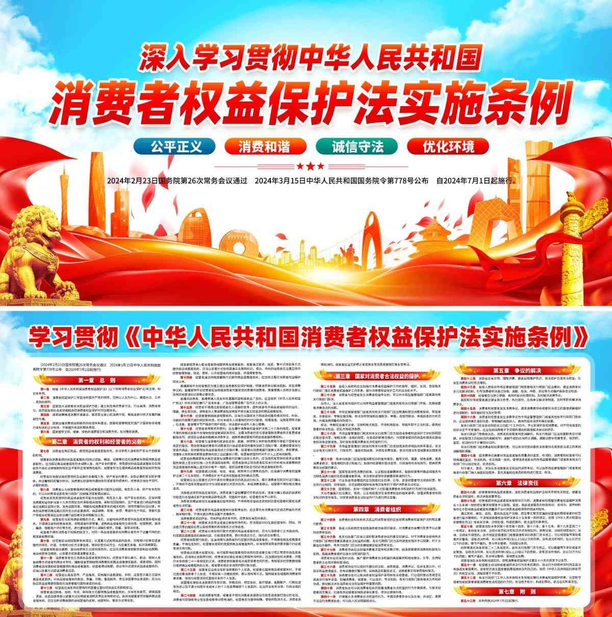 消费者权益保护法实施条例展板宣传栏 (3)