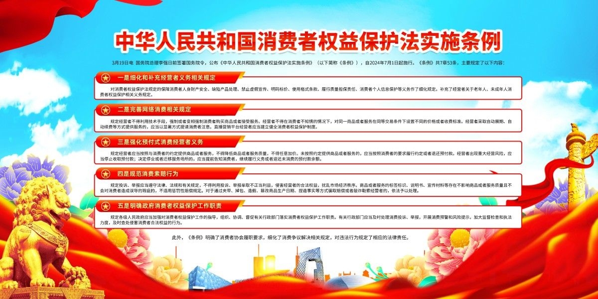 消费者权益保护法实施条例展板宣传栏 (2)