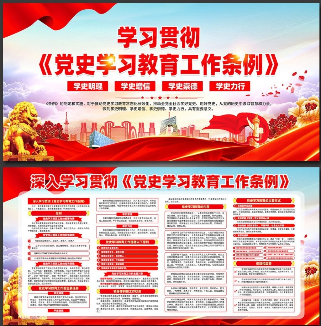 党史学习教育工作条例展板 (11)