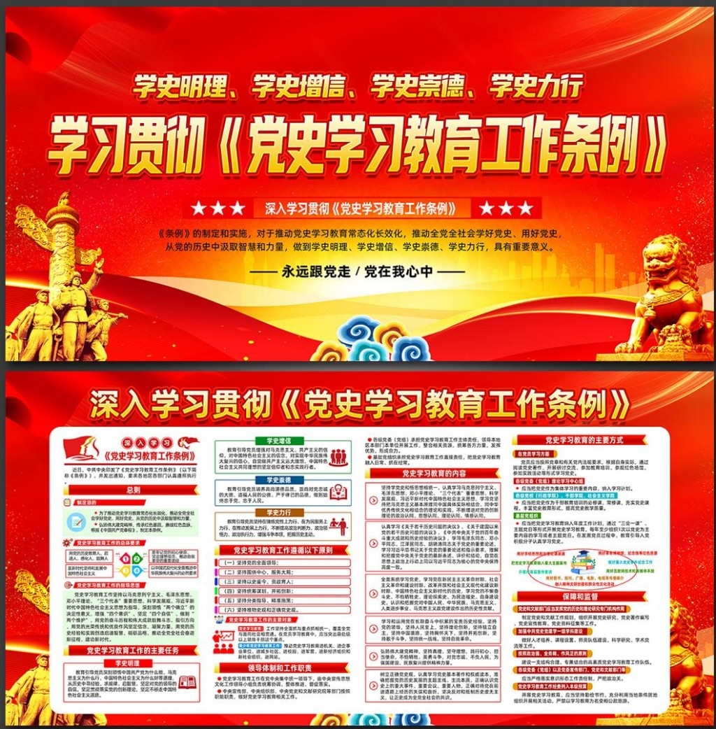 党史学习教育工作条例展板 (14)