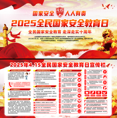 2025国家安全教育日展板宣传栏 (14)