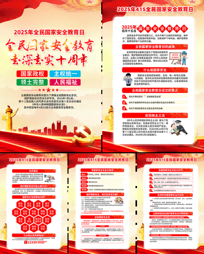 2025国家安全教育日海报套图挂画 (4)