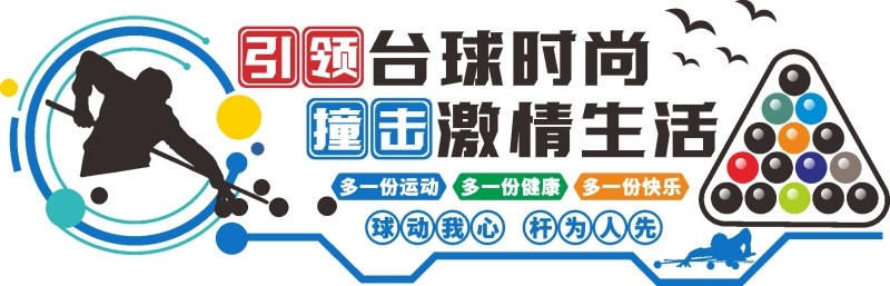 台球桌球室俱乐部文化墙 (18)