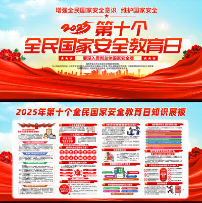 2025国家安全教育日展板宣传栏 (2)