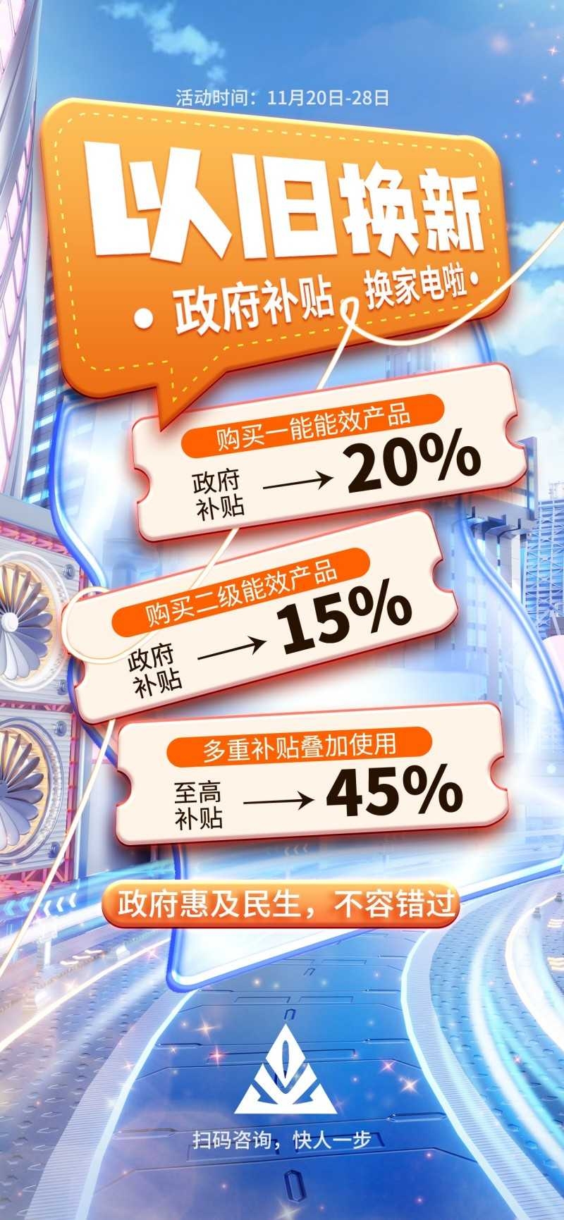 家电以旧换新政府补贴国补海报 (33)