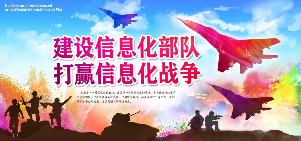 中国空军部队军队展板海报 (5)