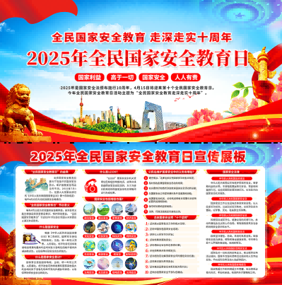 2025国家安全教育日展板宣传栏 (13)