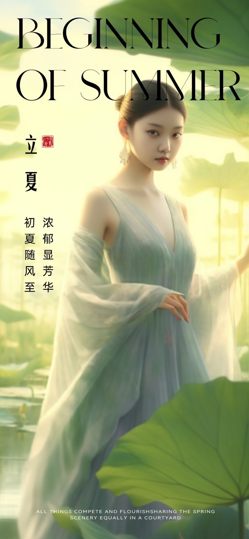 医美美容立夏美女宣传海报 (15)