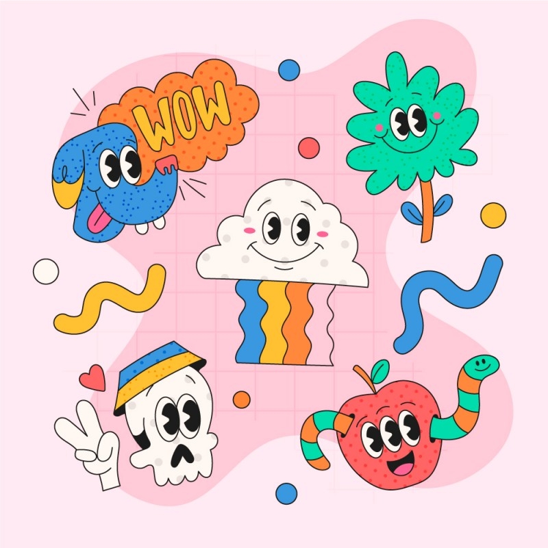 潮流卡通趣味插画24