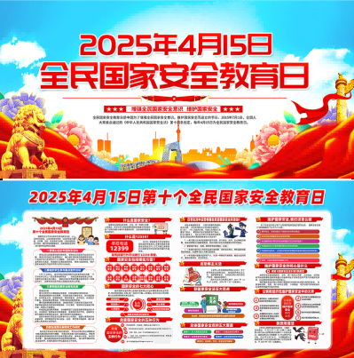 2025国家安全教育日展板宣传栏 (1)