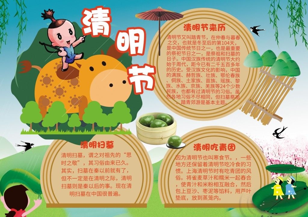 清明节手抄报小报