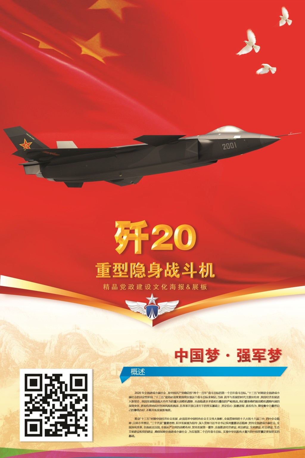 中国空军部队军队展板海报 (42)