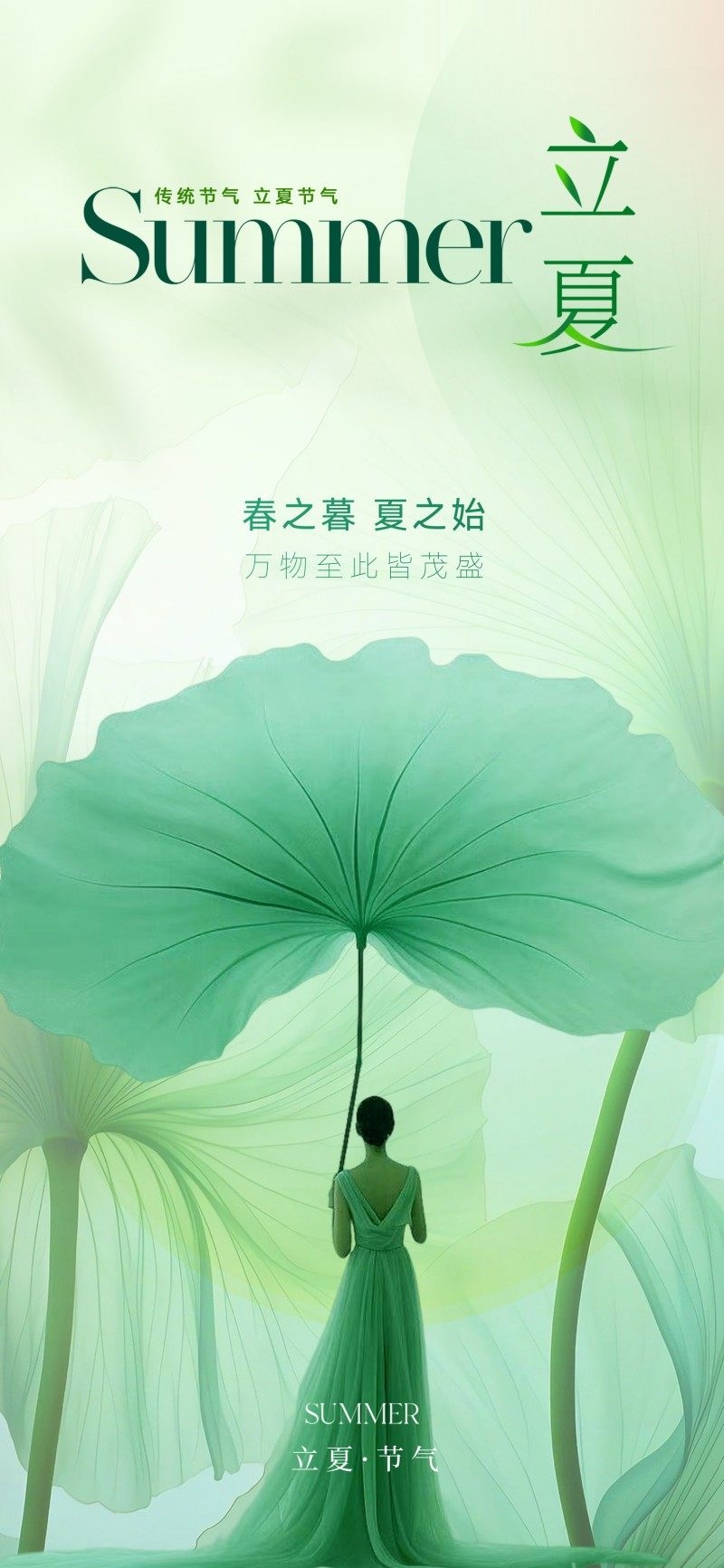 医美美容立夏美女宣传海报 (17)