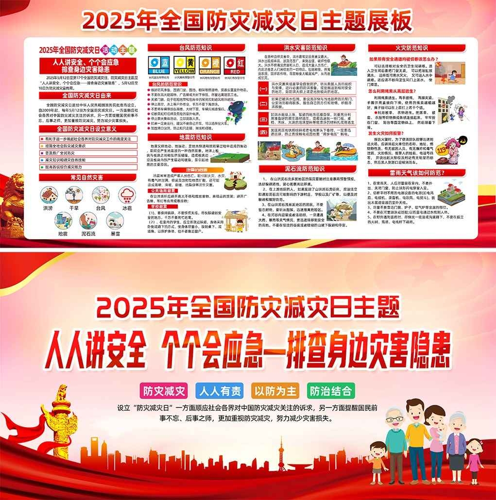 2025年全国防灾减灾日展板 (1)