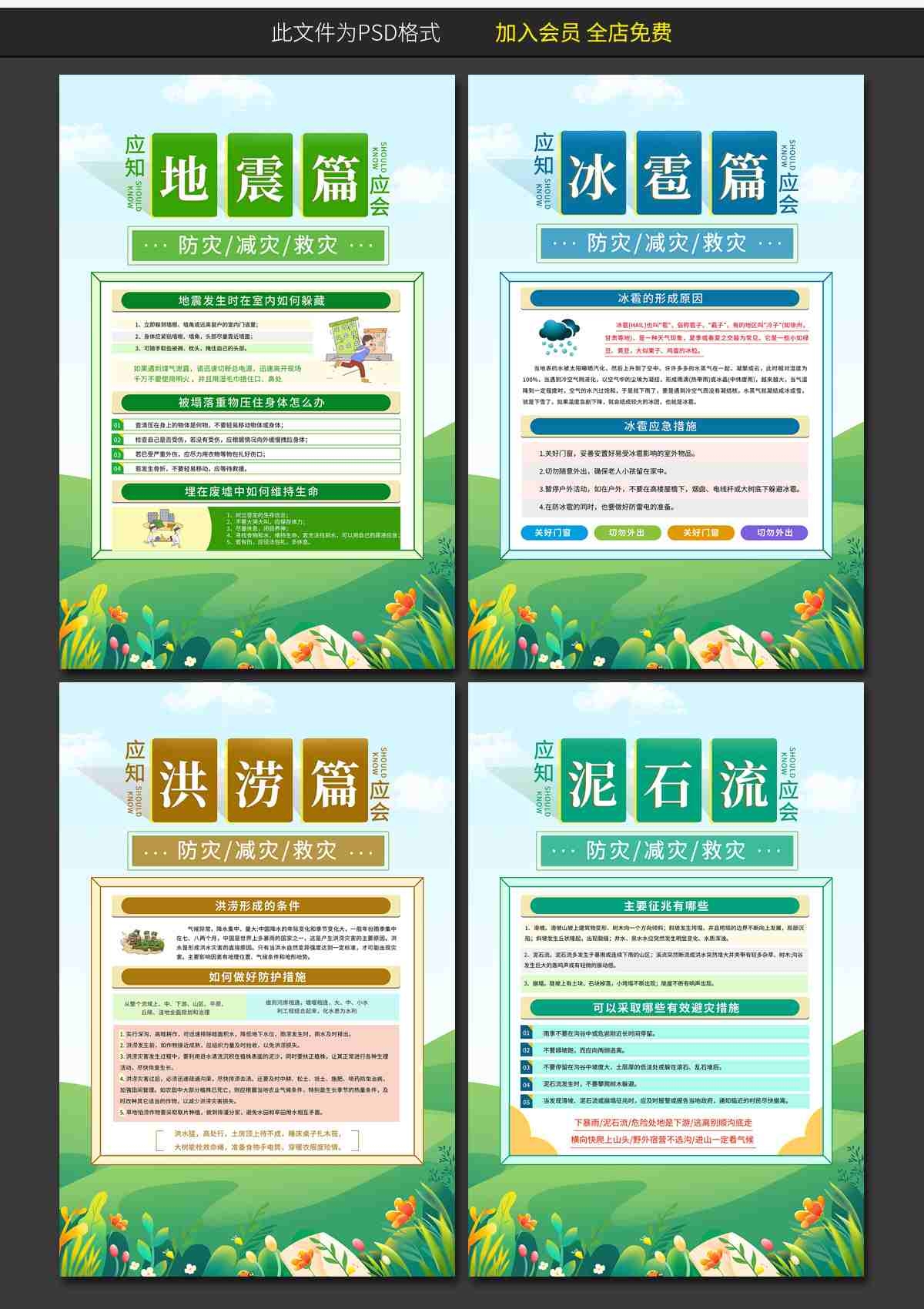 2025年全国防灾减灾日海报套图挂画 (8)