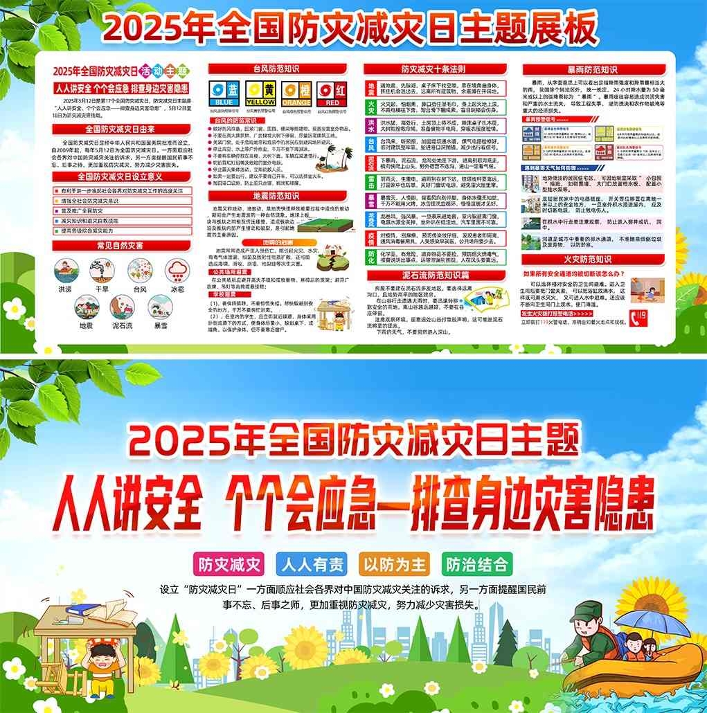 2025年全国防灾减灾日展板 (4)