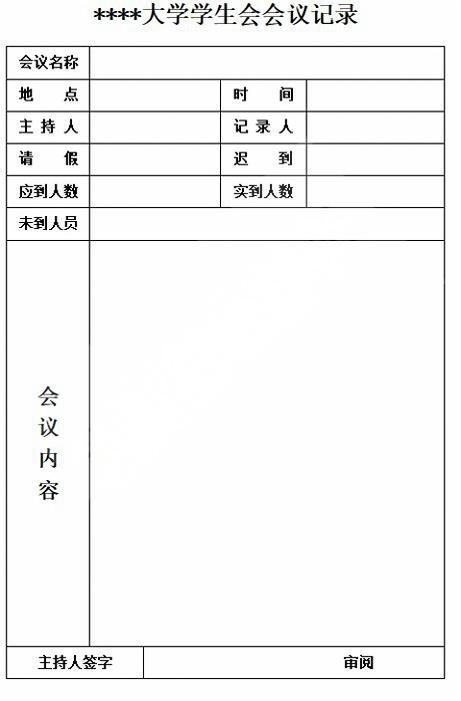 会议记录会议纪要word模板 (7)