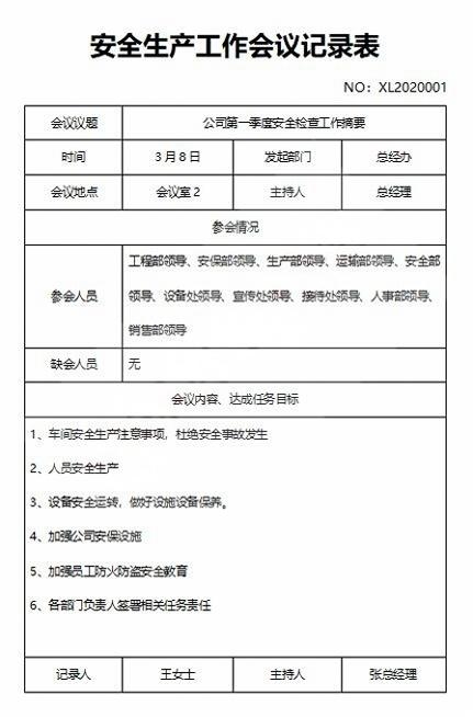 会议记录会议纪要word模板 (15)