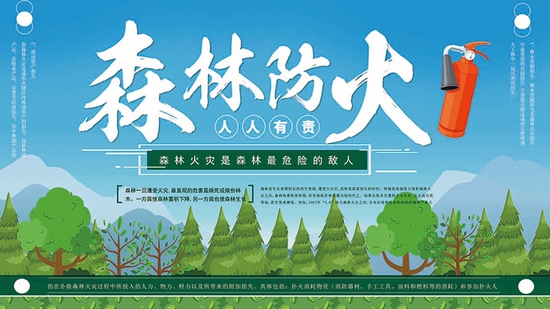 森林防火安全标语宣传栏展板 (14)