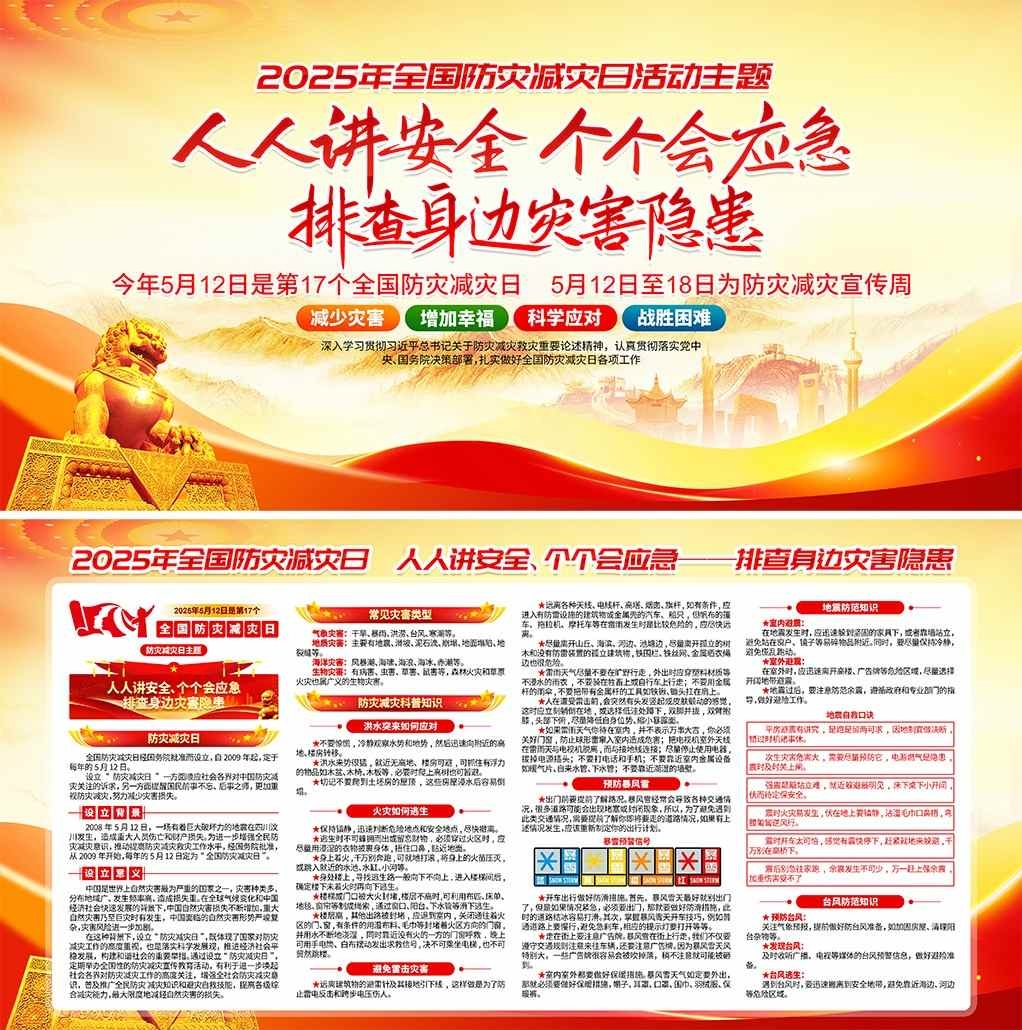 2025年全国防灾减灾日展板 (6)