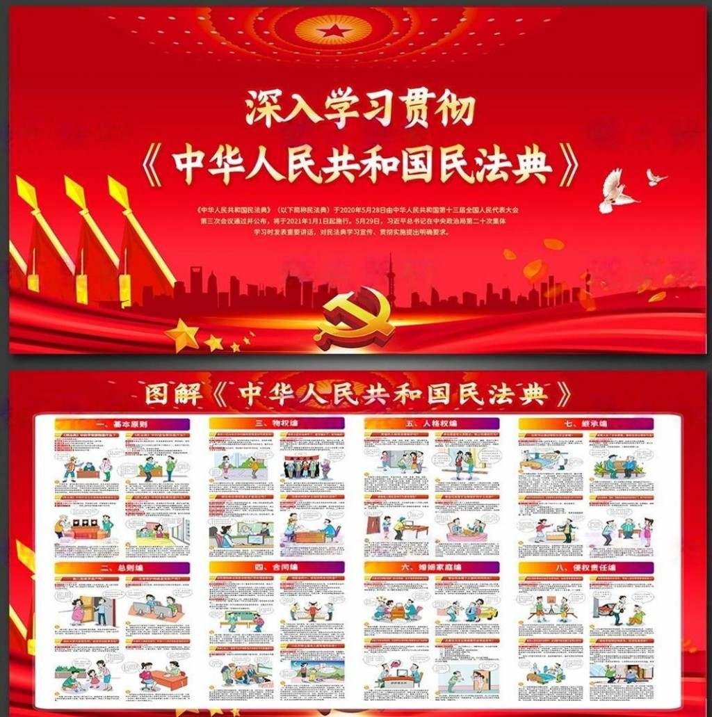 2025民法典宣传月宣传展板宣传栏 (10)