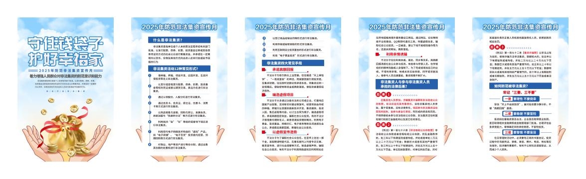 2025年防范非法集资宣传月海报挂画 (2)