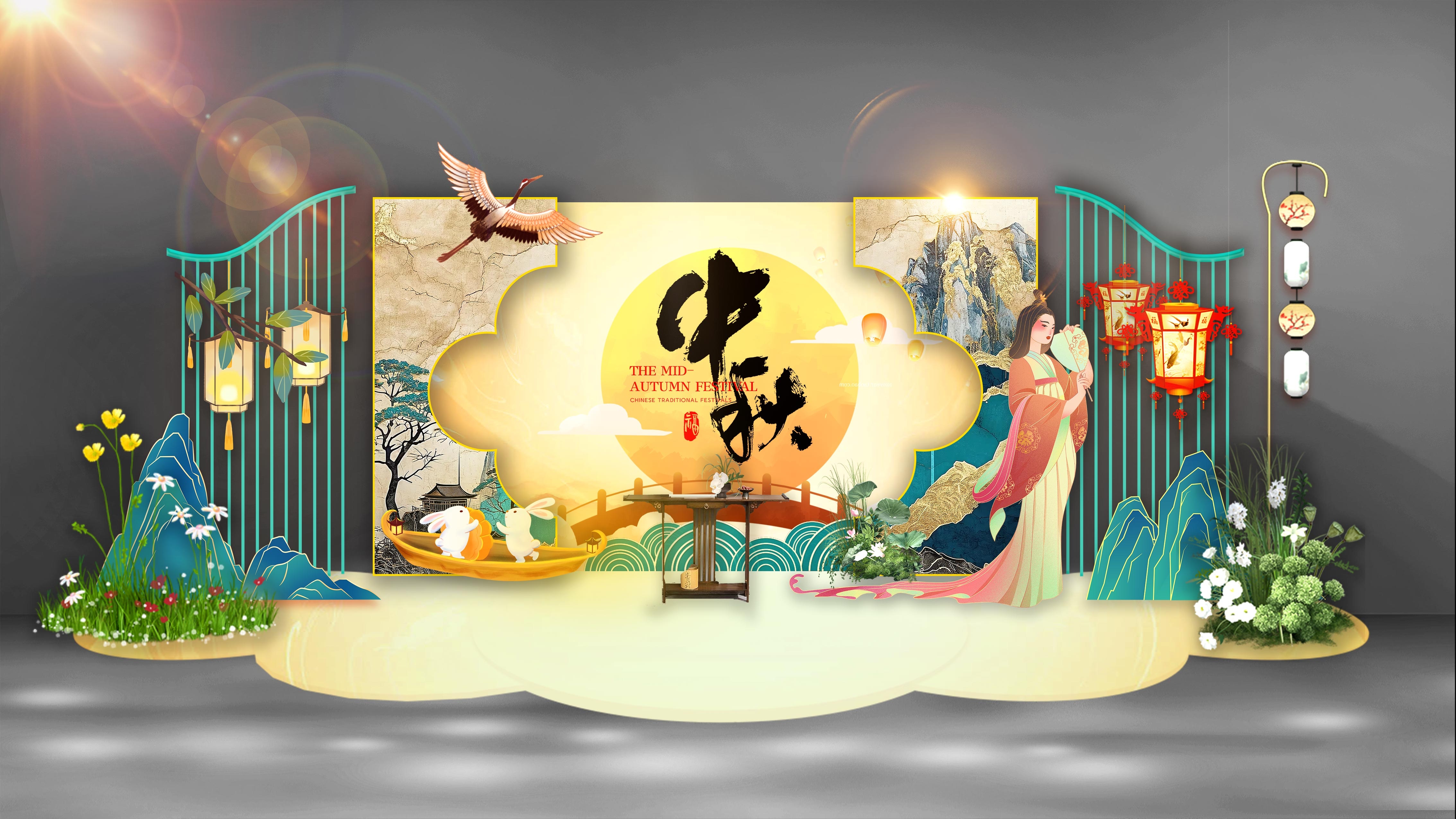 国风美陈中秋DP打卡点 (1)