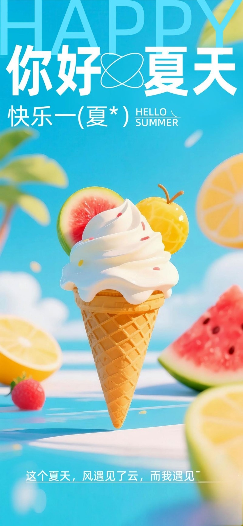 夏日夏季户外出游唤醒计划海报 (21)