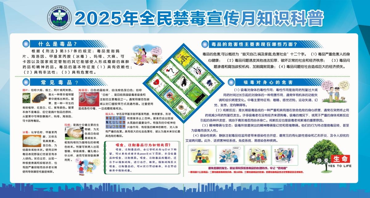 2025第15个全民禁毒宣传月活动展板宣传栏 (8)