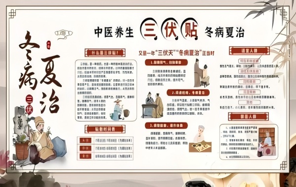 冬病夏治三伏贴展板