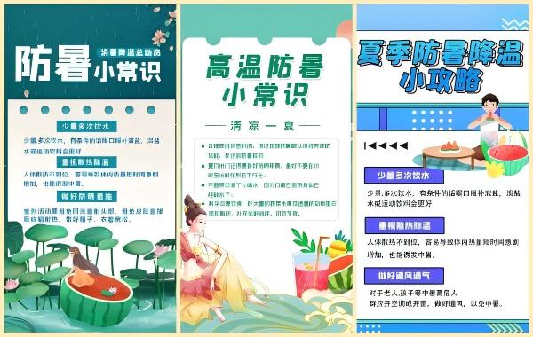 预防高温知识海报