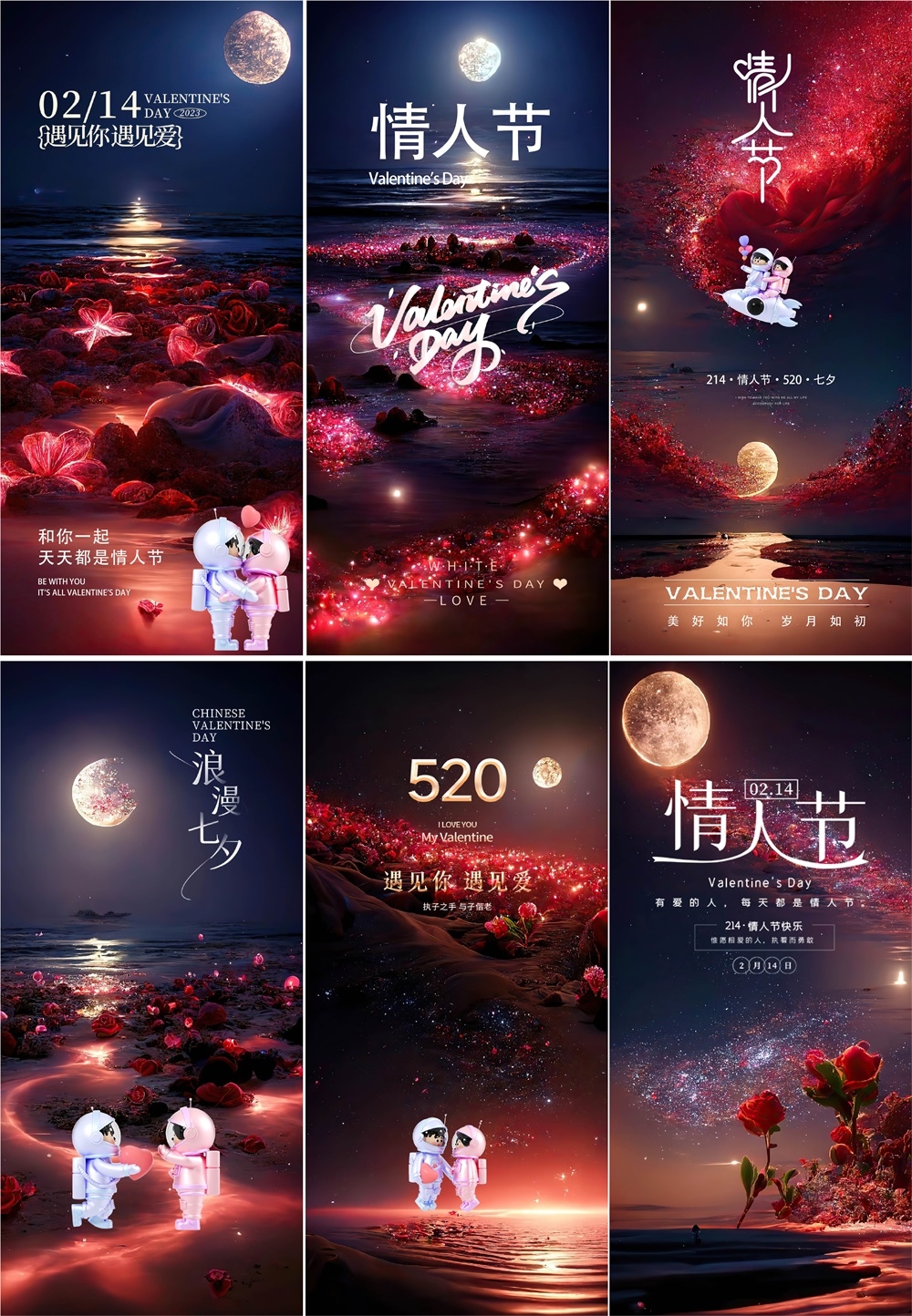 520情人节214七夕浪漫爱心电商节庆 (7)