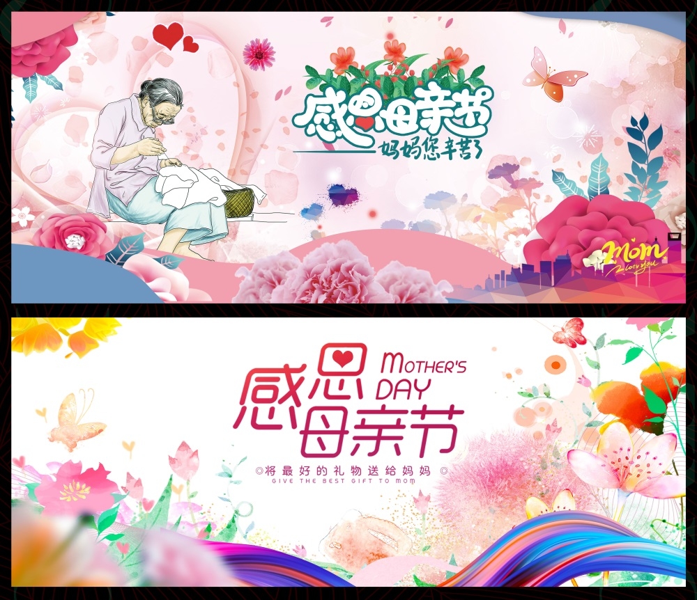 节庆母亲节感恩妈妈致敬母爱康乃馨