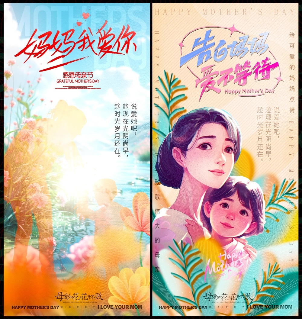 节庆母亲节感恩妈妈致敬母爱康乃馨