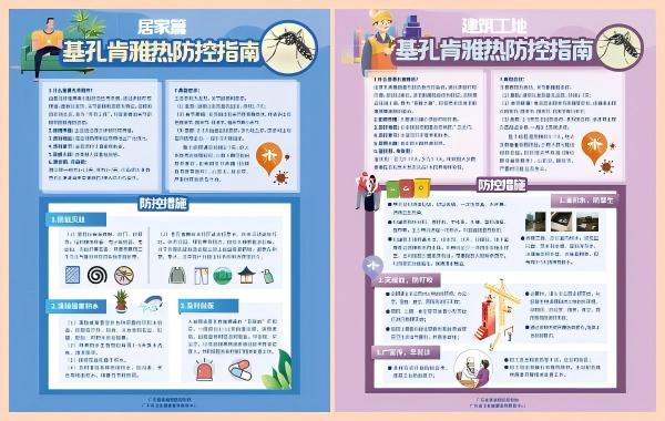 基孔肯雅热八大场所防空指引海报