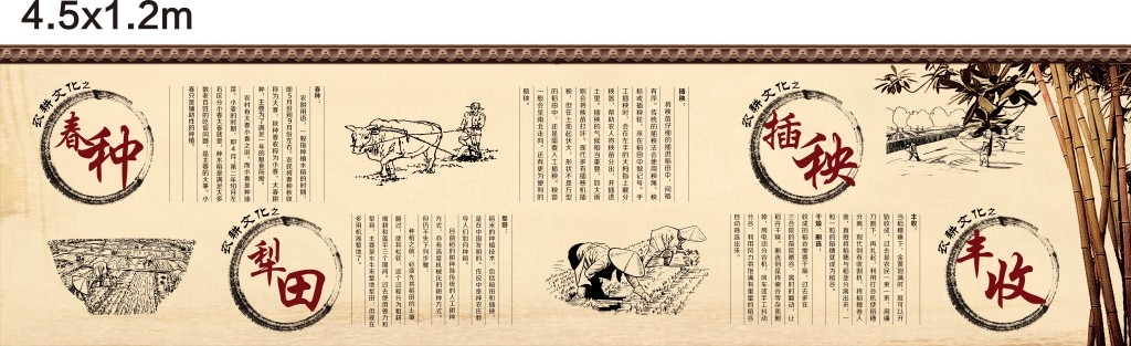 农耕文化墙绘套图