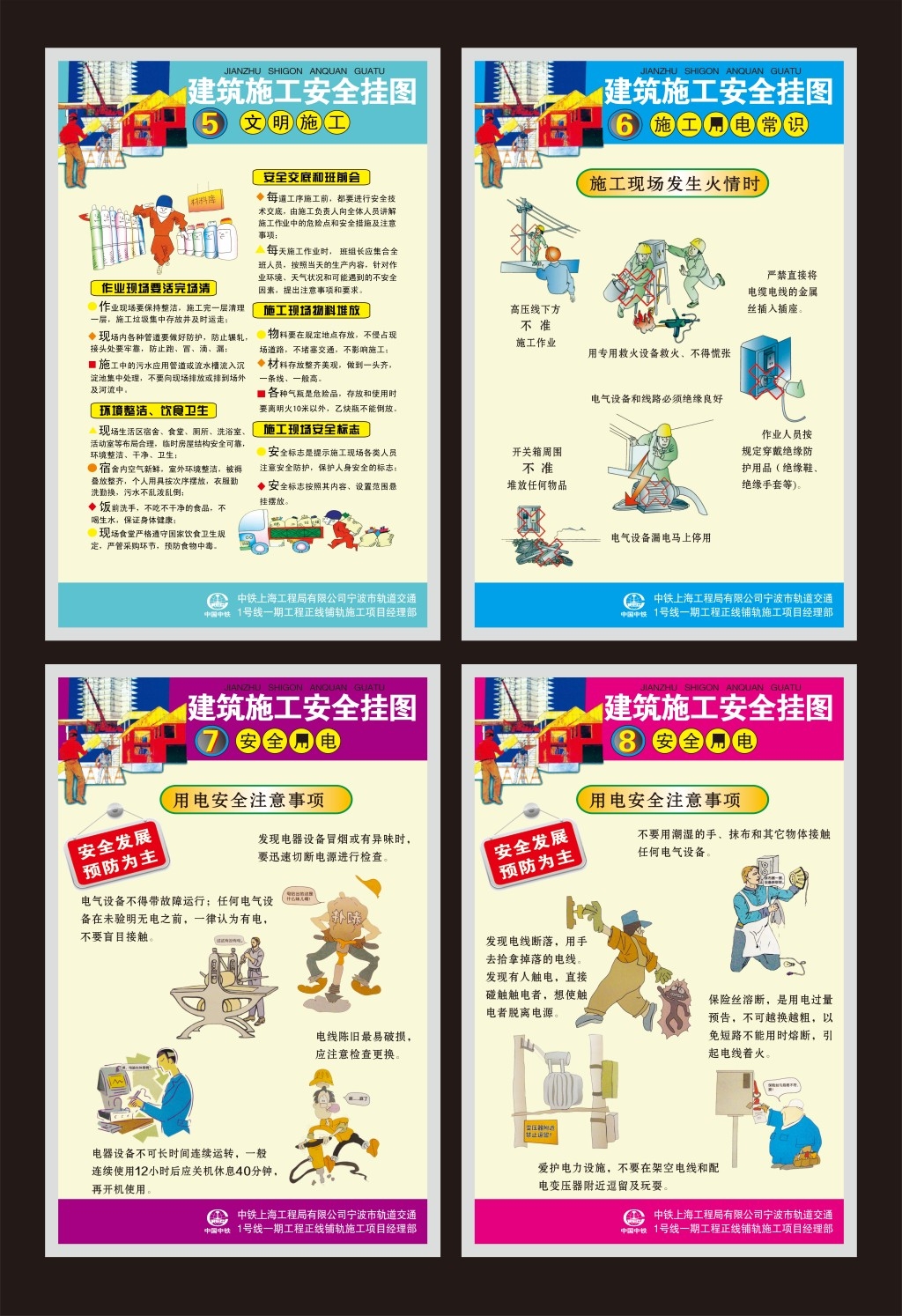 工地建筑安全施工挂图 (5)