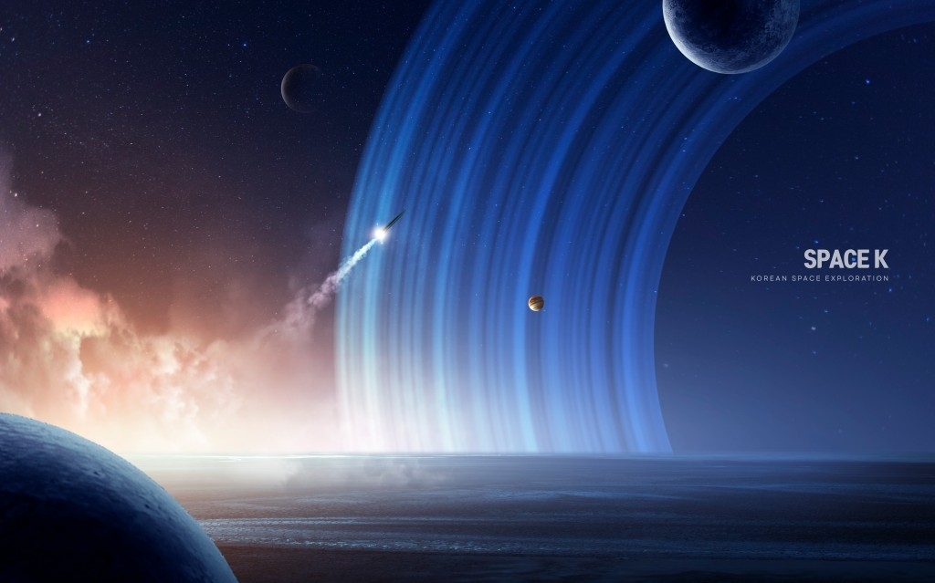 未来科幻太空KV主视觉海报创意意境背景宇宙地球元素psd设计素材