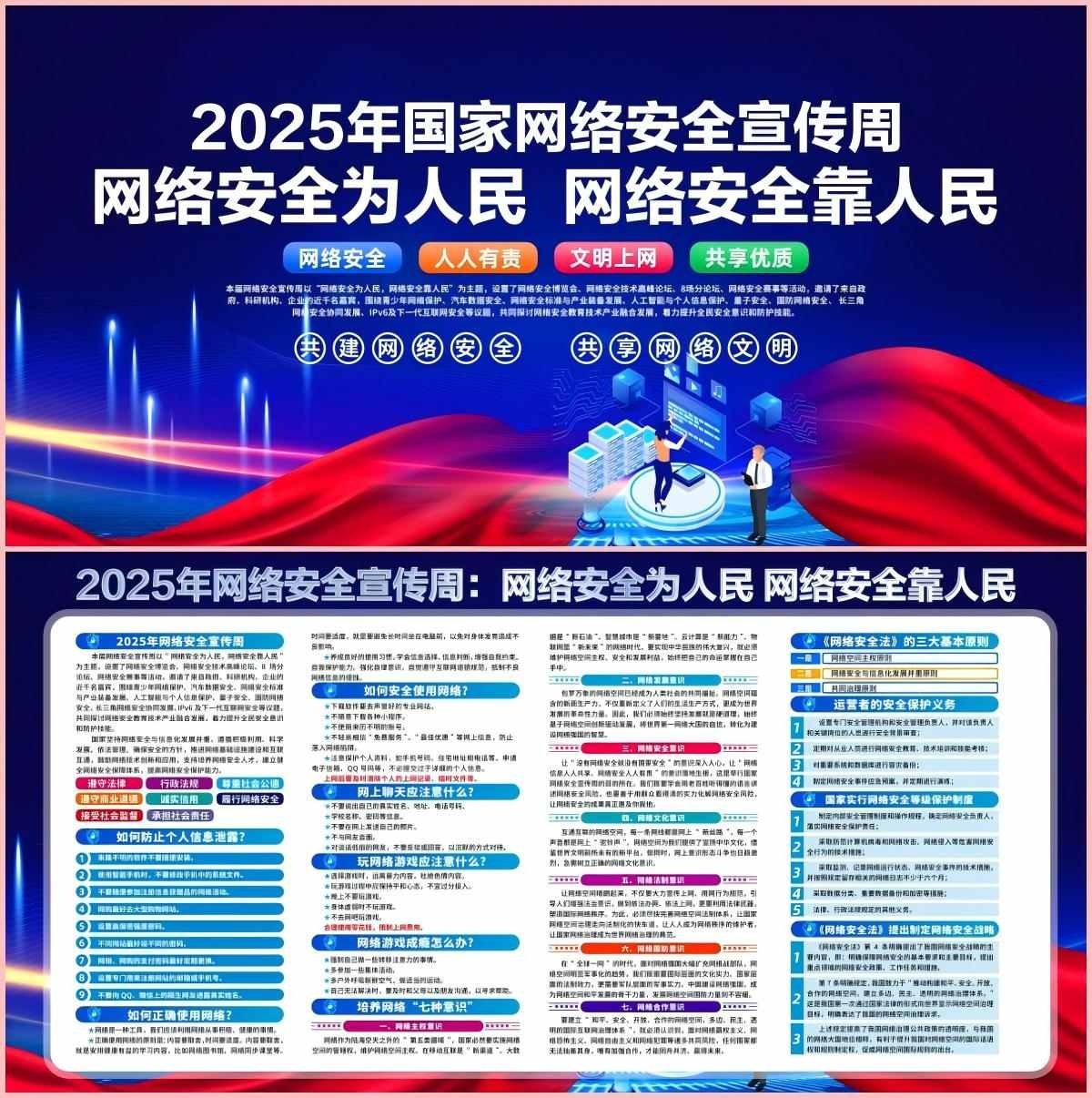 2025年国家网络安全宣传周展板宣传栏