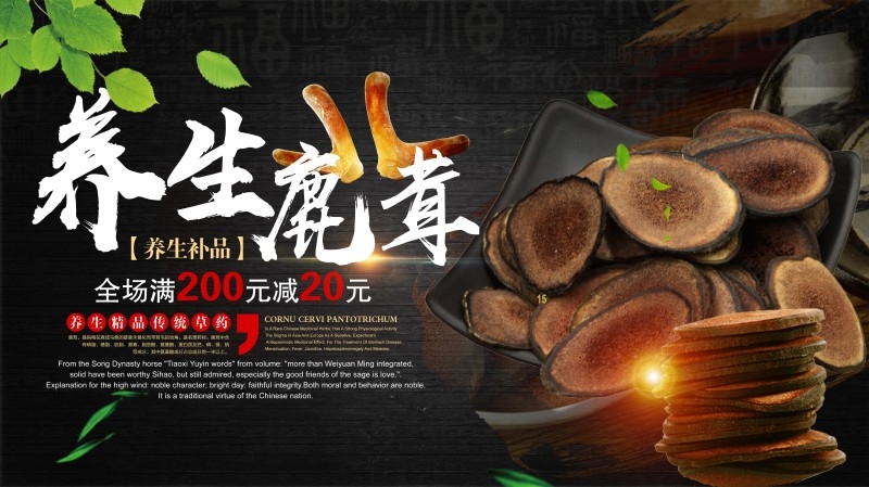 鹿茸宣传展板海报 (7)