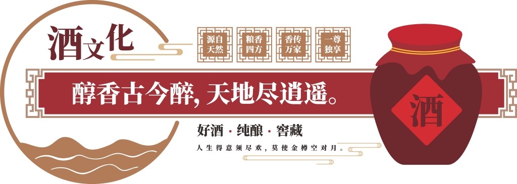 中式酿酒文化酒业文化墙古典酒公司酒文化墙宣传标语形象墙素材模板
