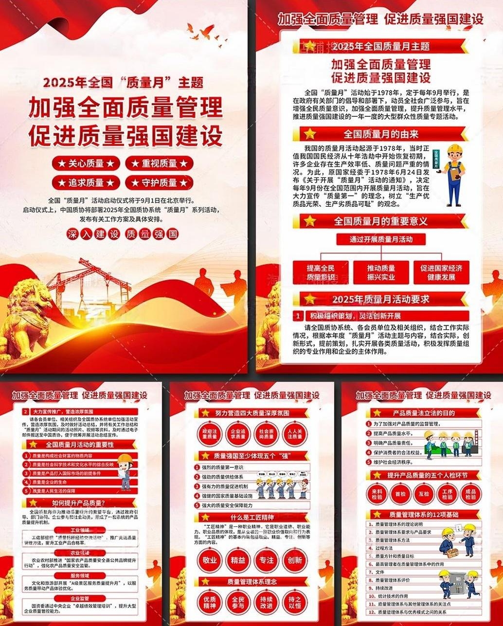 2025年全国质量月海报挂图套图