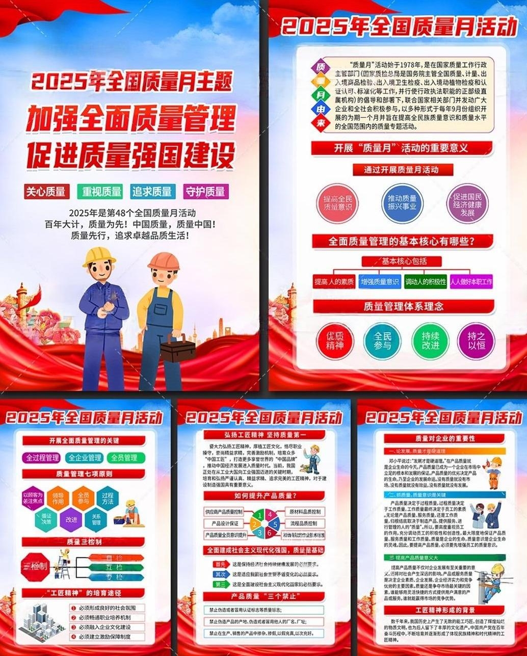 2025年全国质量月海报挂图套图 (1)