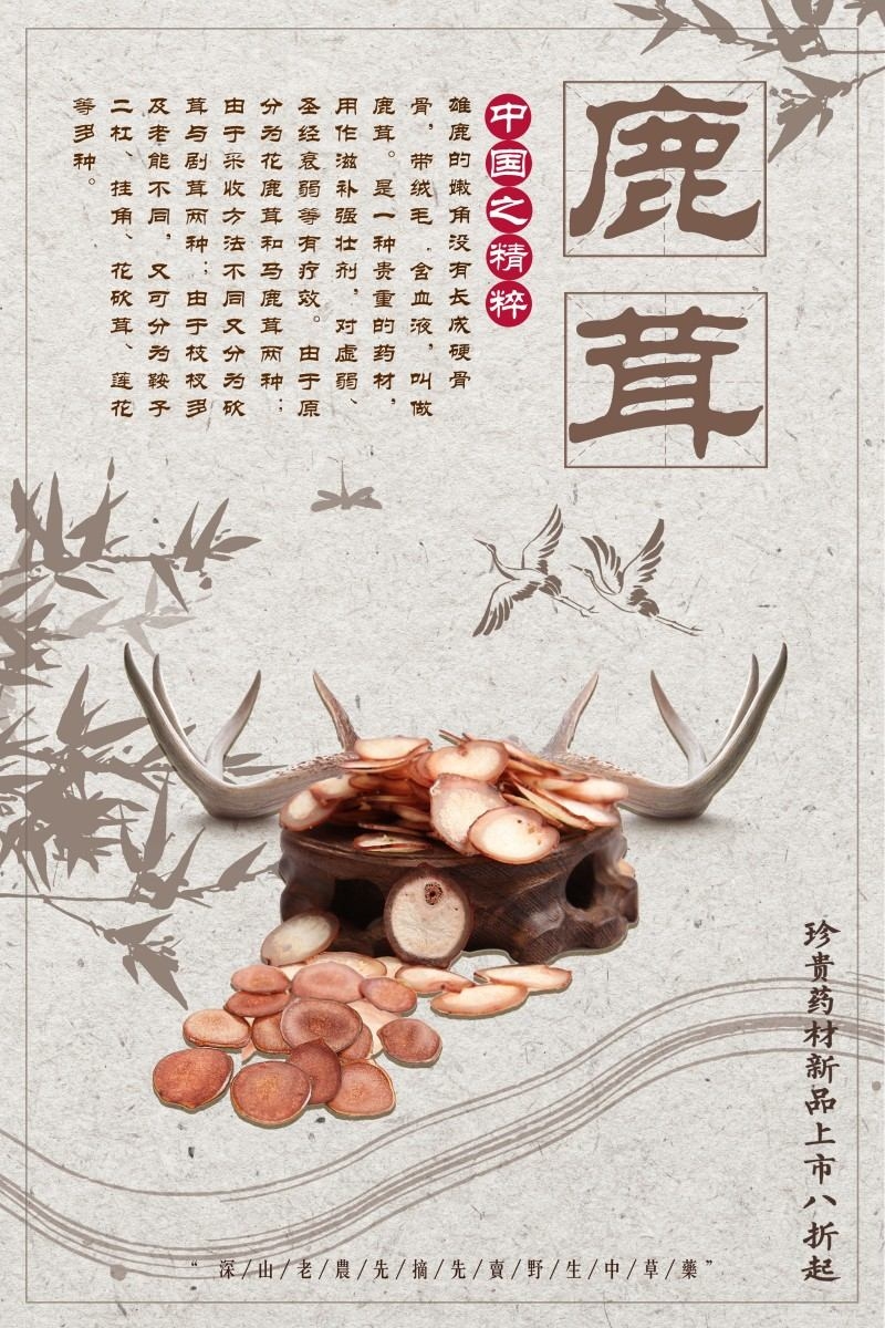 鹿茸宣传展板海报 (20)
