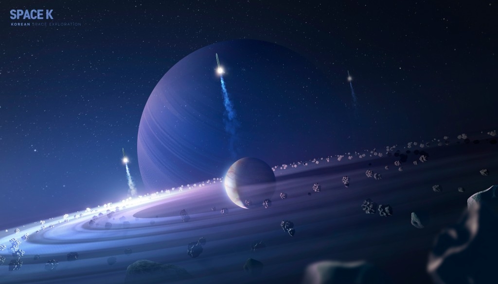 未来科幻太空KV主视觉海报创意意境背景宇宙地球元素psd设计素材