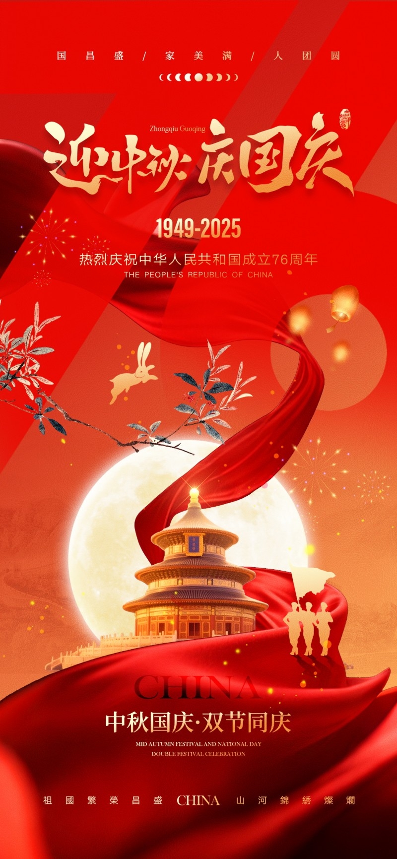 2025年国庆节海报