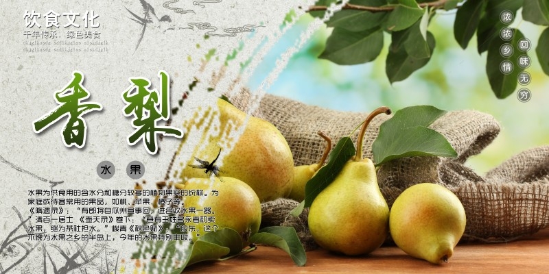 香梨宣传展板