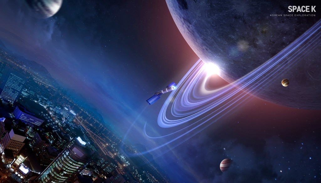 未来科幻太空KV主视觉海报创意意境背景宇宙地球元素psd设计素材