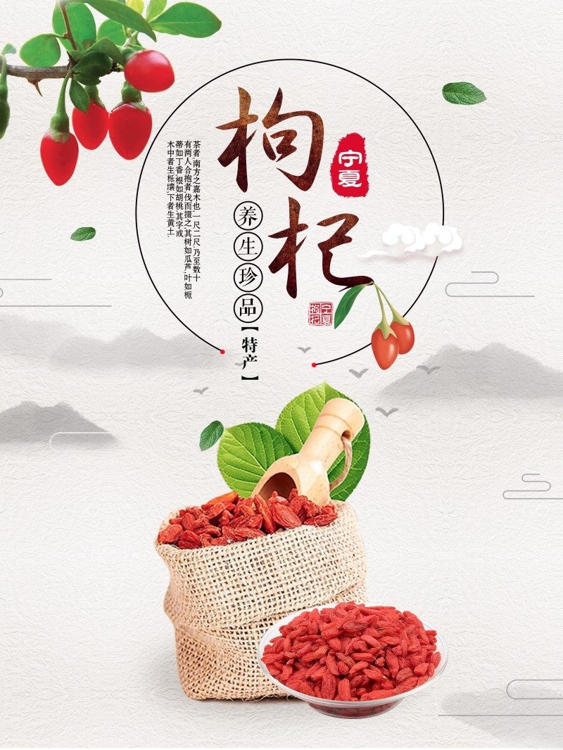 枸杞展板海报